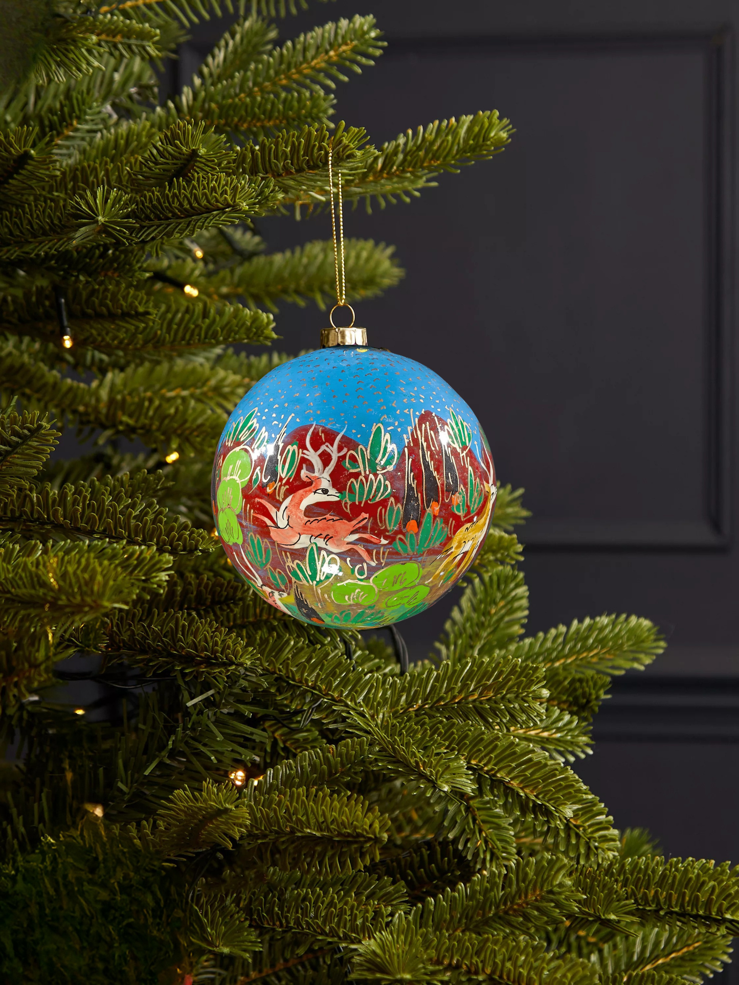 Deer Bauble Turquoise