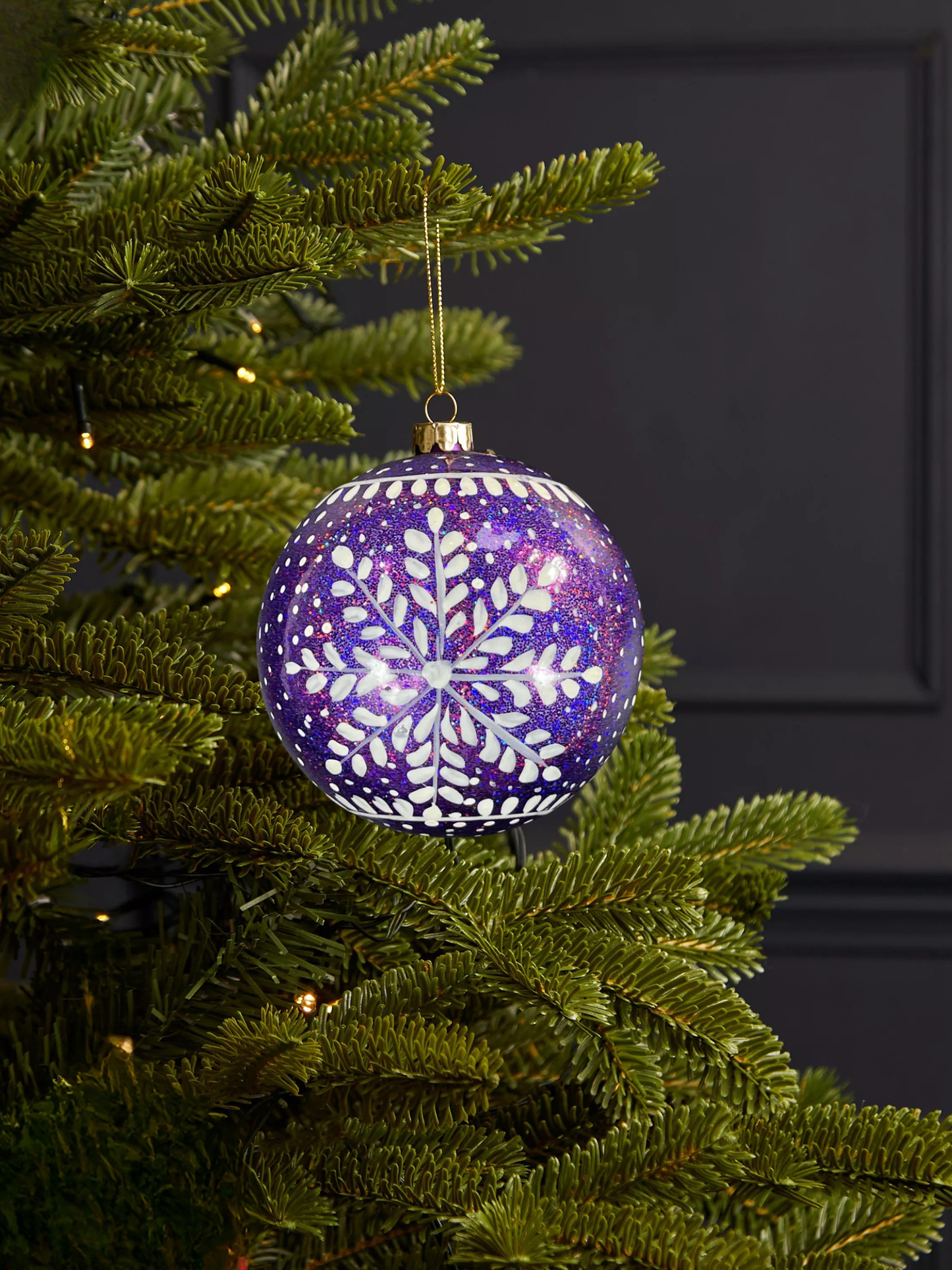 Snowflake Bauble Purple