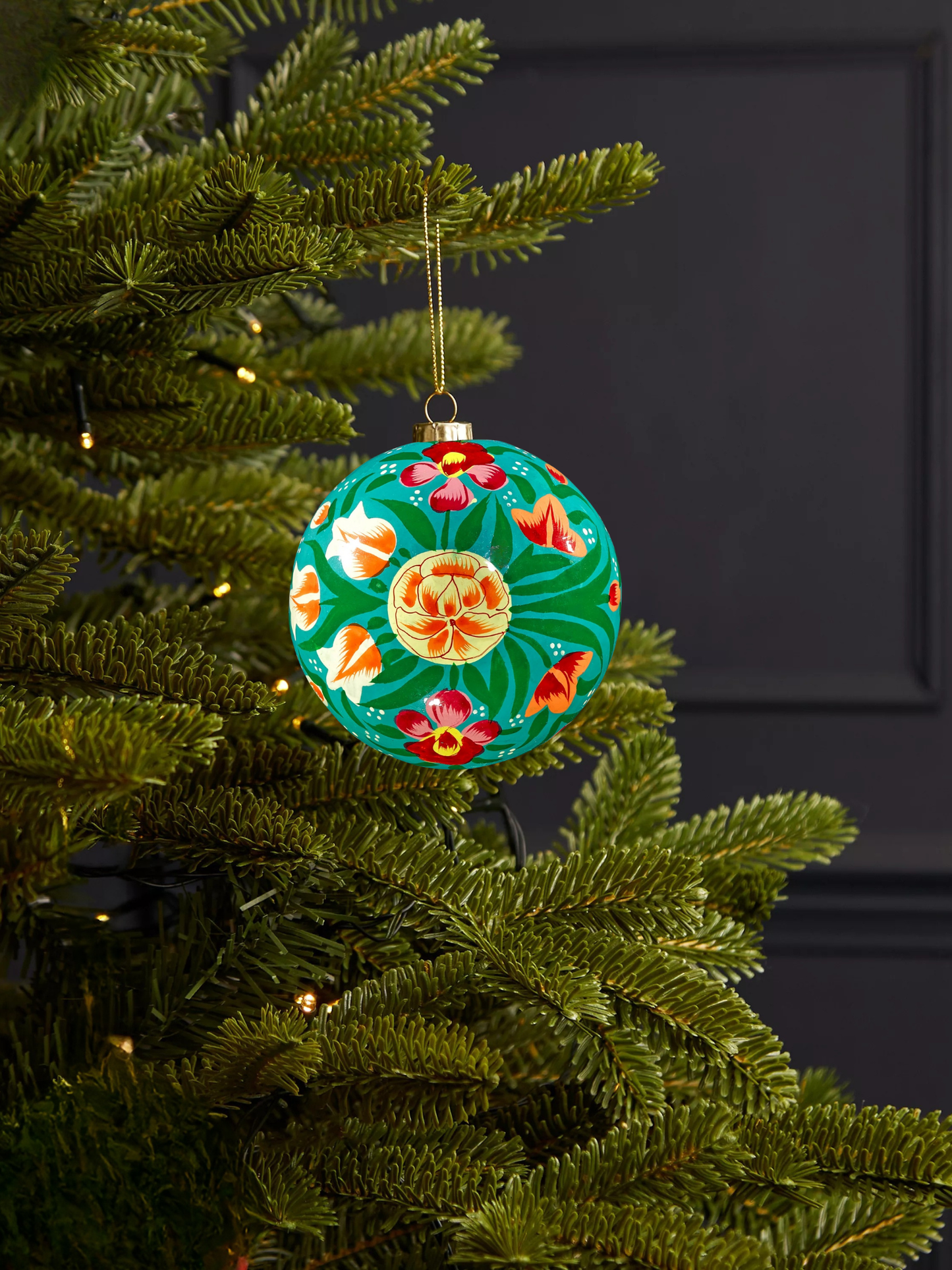 Floral Bauble Green