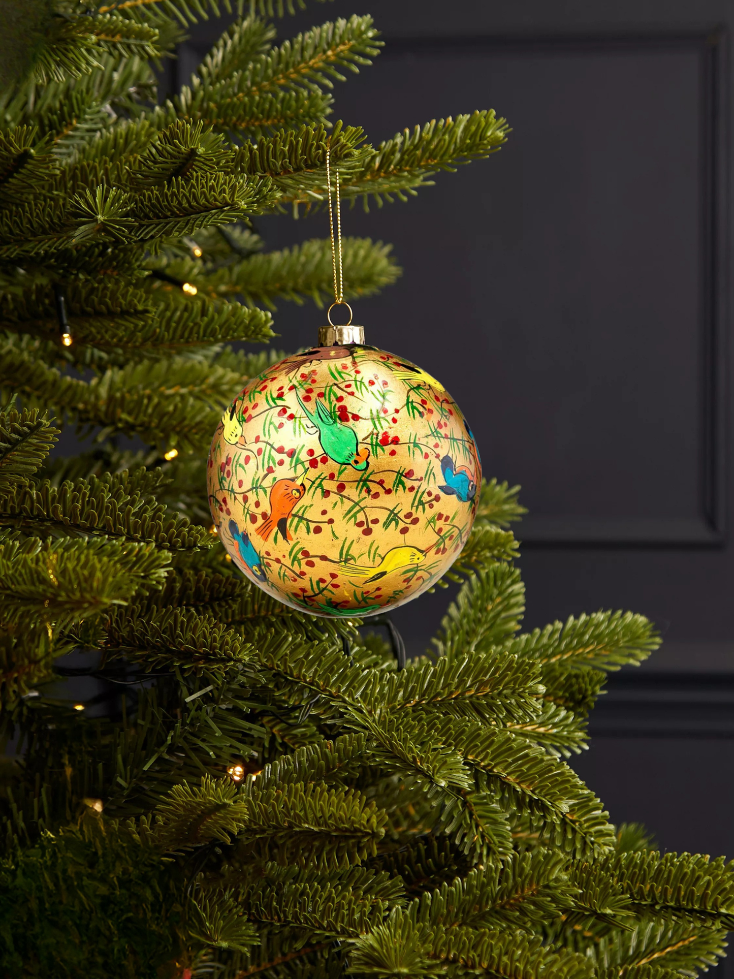 Birds of Paradise Bauble Gold