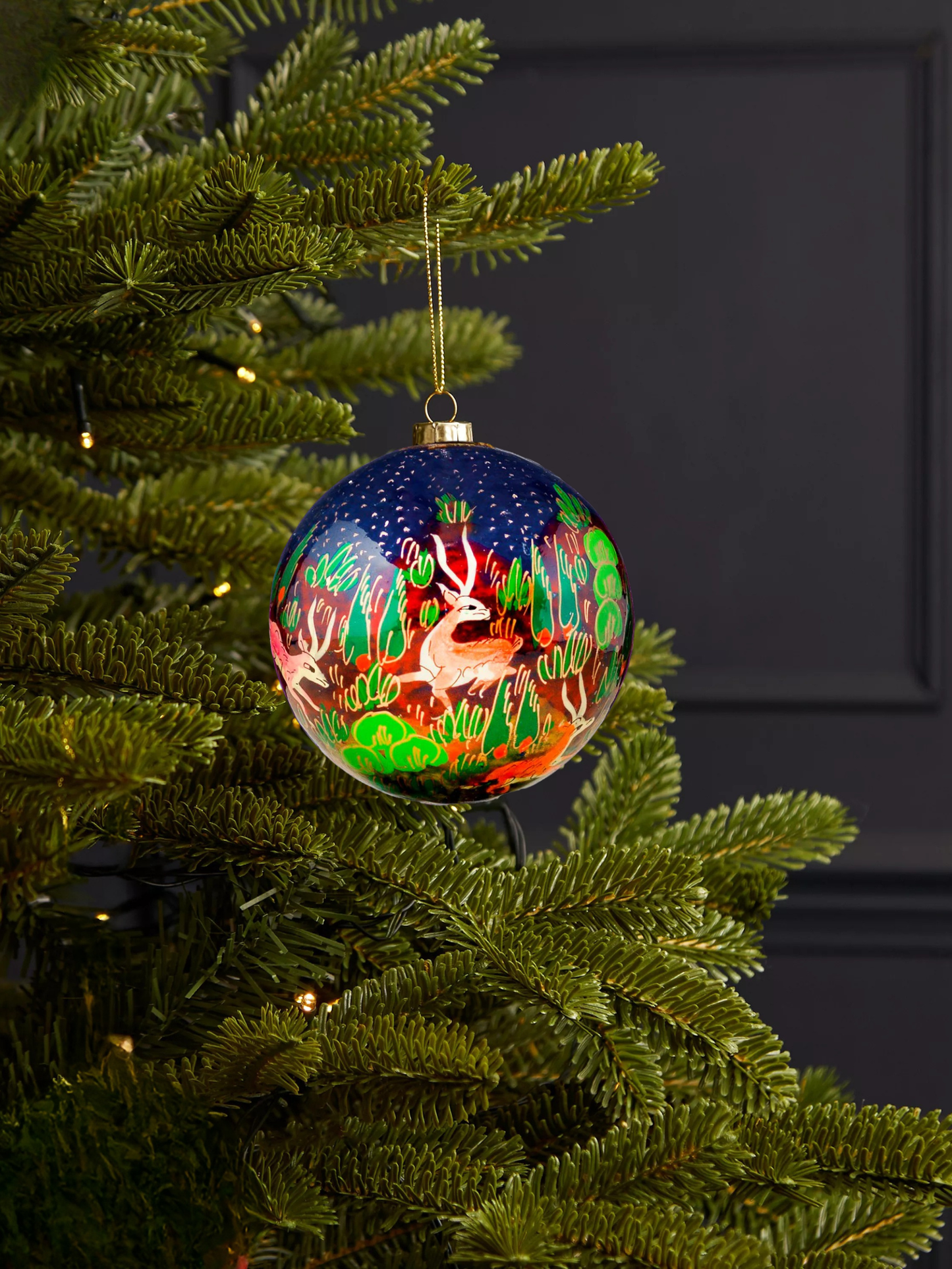 Deer Bauble Navy