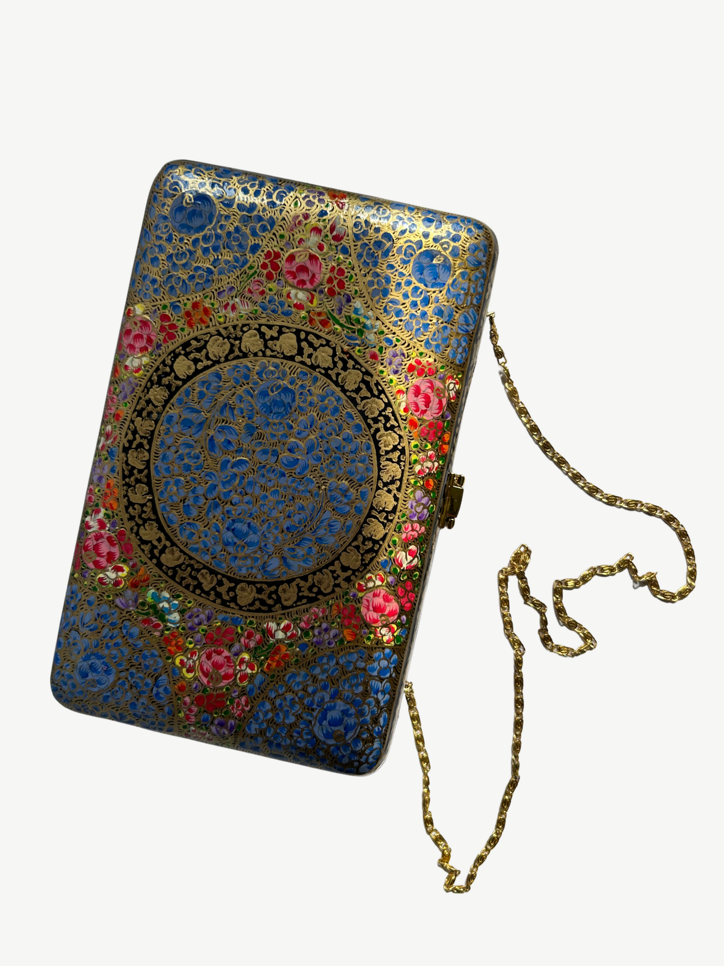 Blue Floral Clutch
