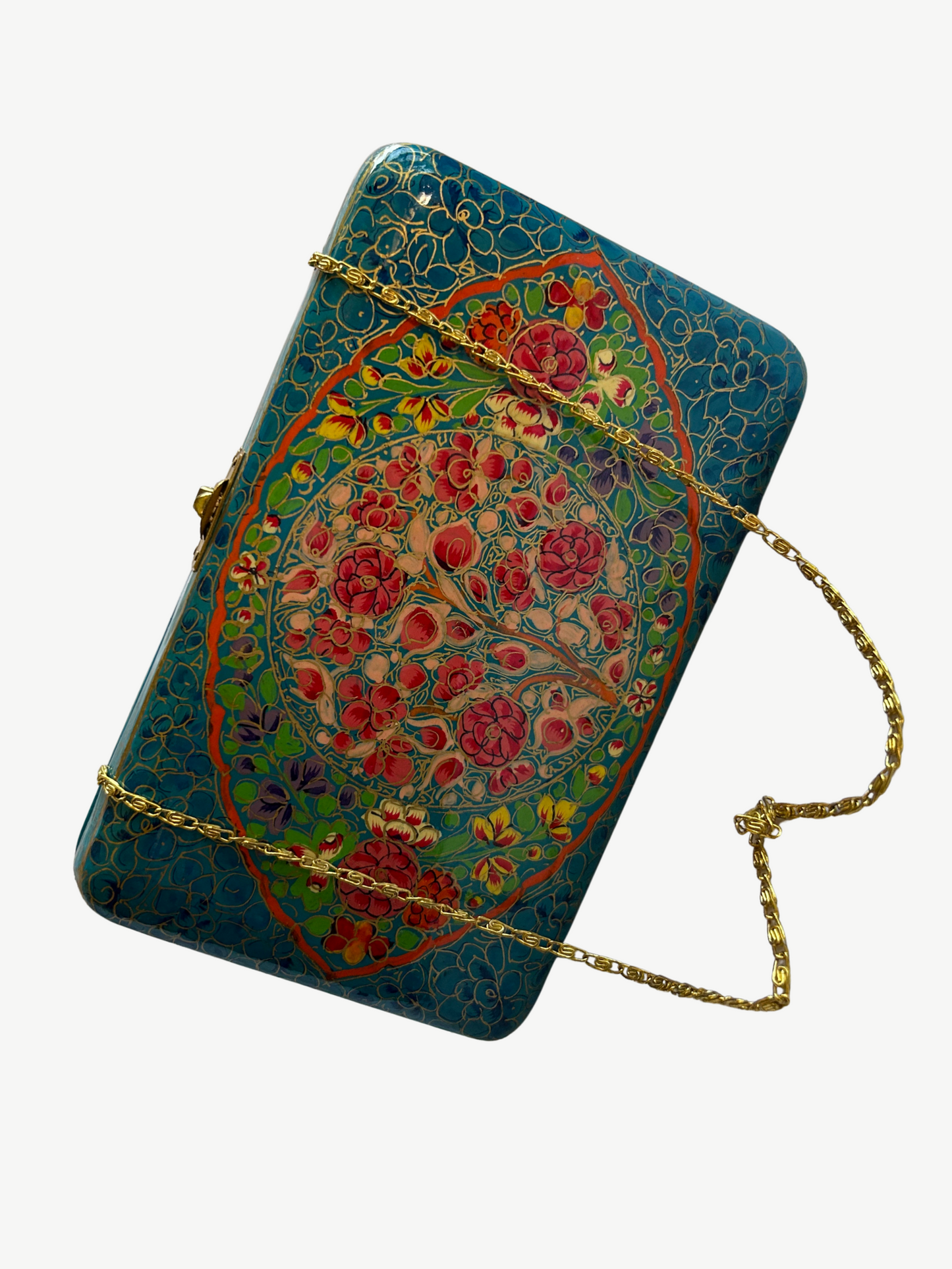 Vintage Turquoise Clutch
