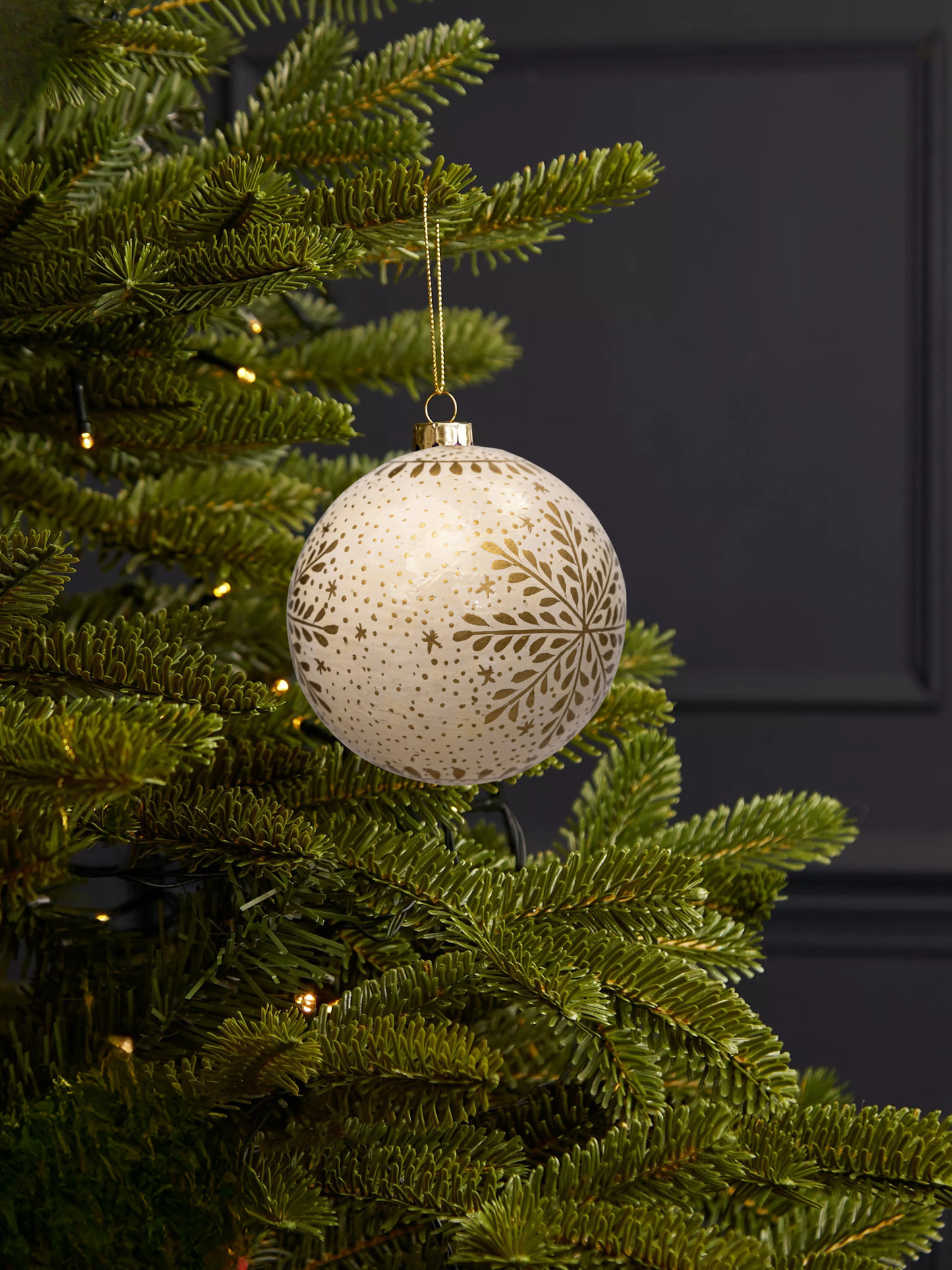 Snowflake Bauble White