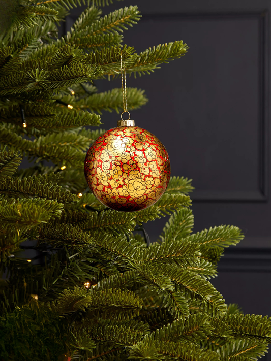 Traditional Bauble Gold and Red
