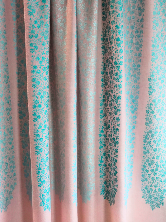 Dusty Pink Neem Jamavar Pashmina Shawl