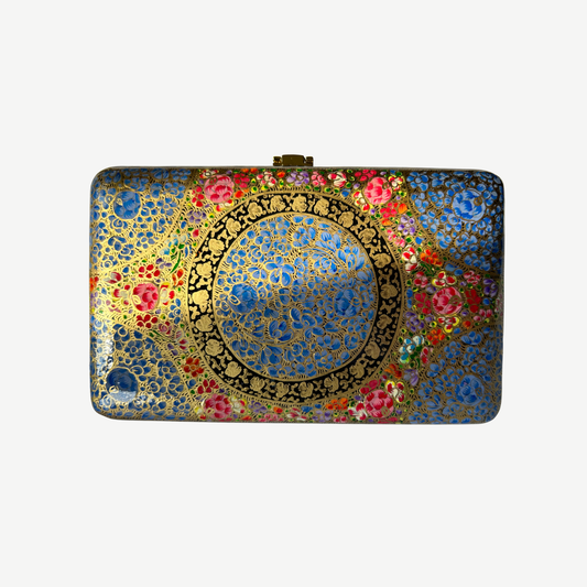 Blue Floral Clutch
