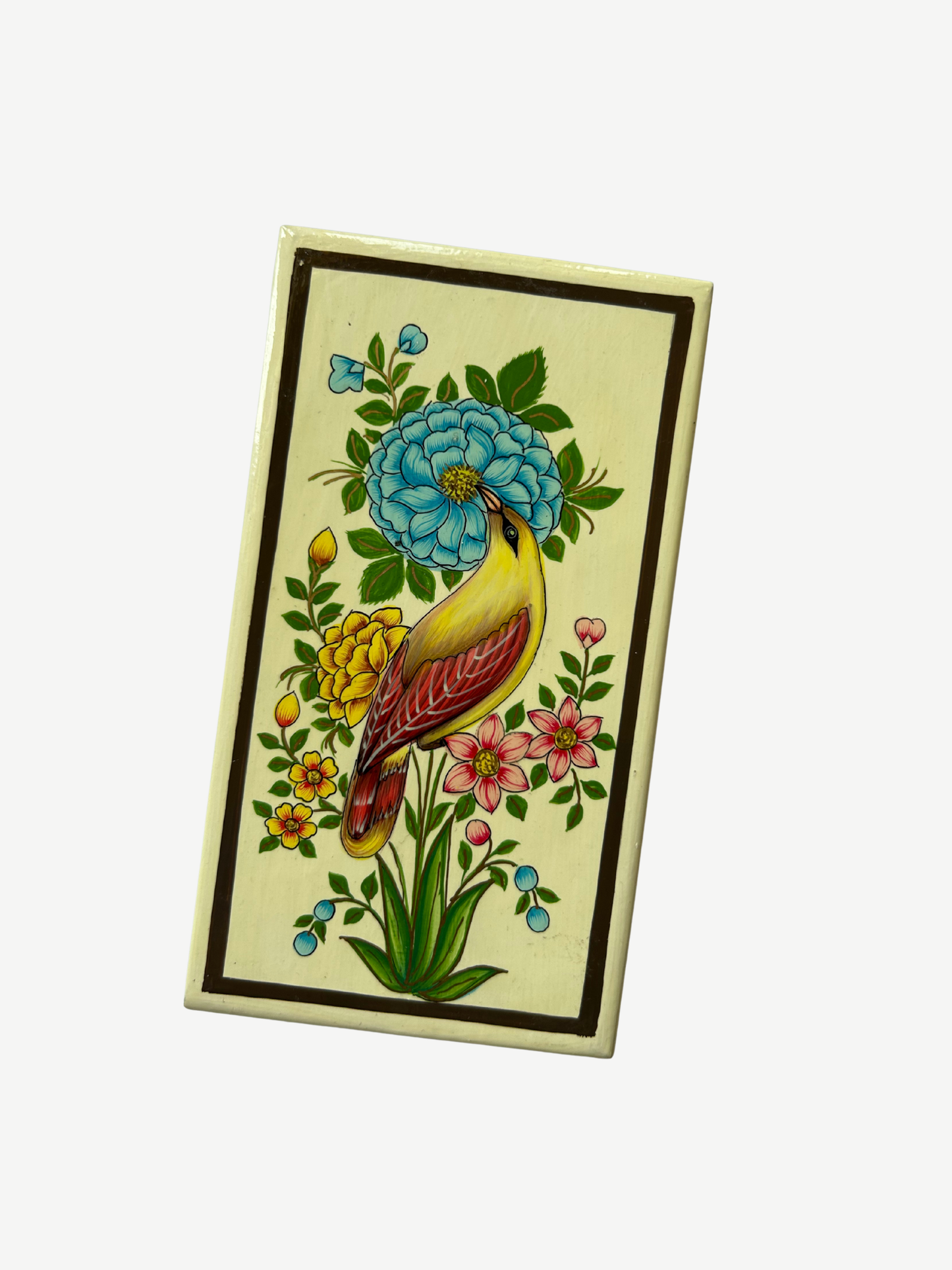 Ivory Bloom Papier-Mache Flat Box