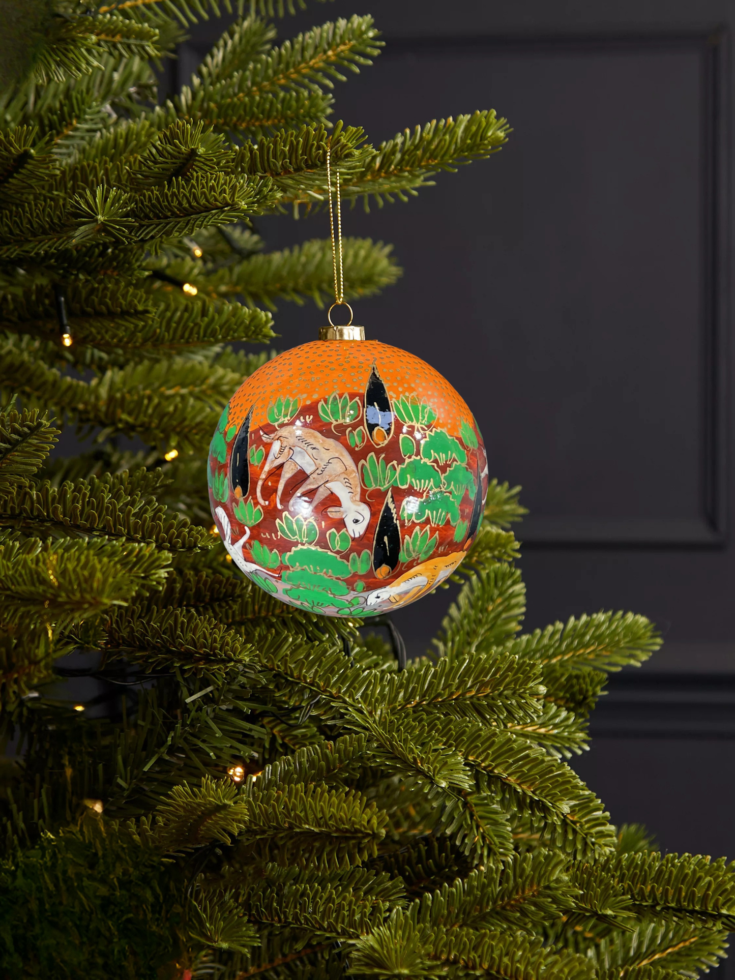Deer Bauble Orange