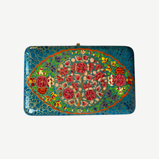 Vintage Turquoise Clutch