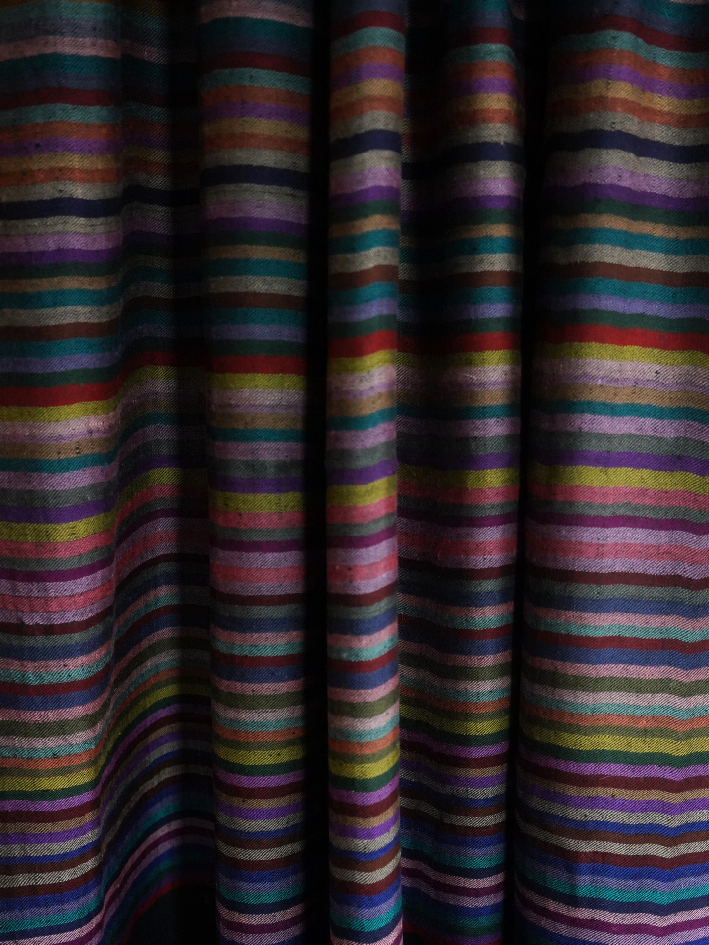 Black Striped Pashmina Scarf XL
