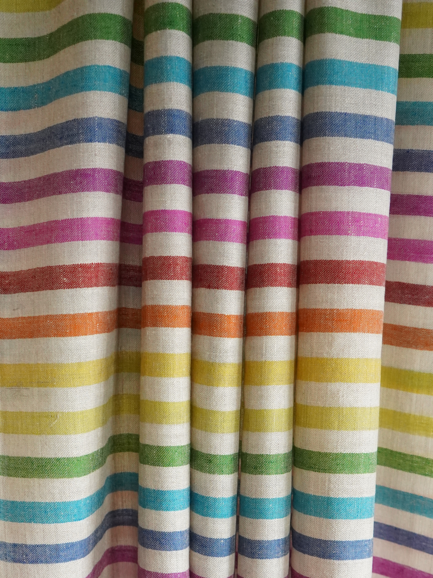 Beige Pashmina Scarf with Stripes XL