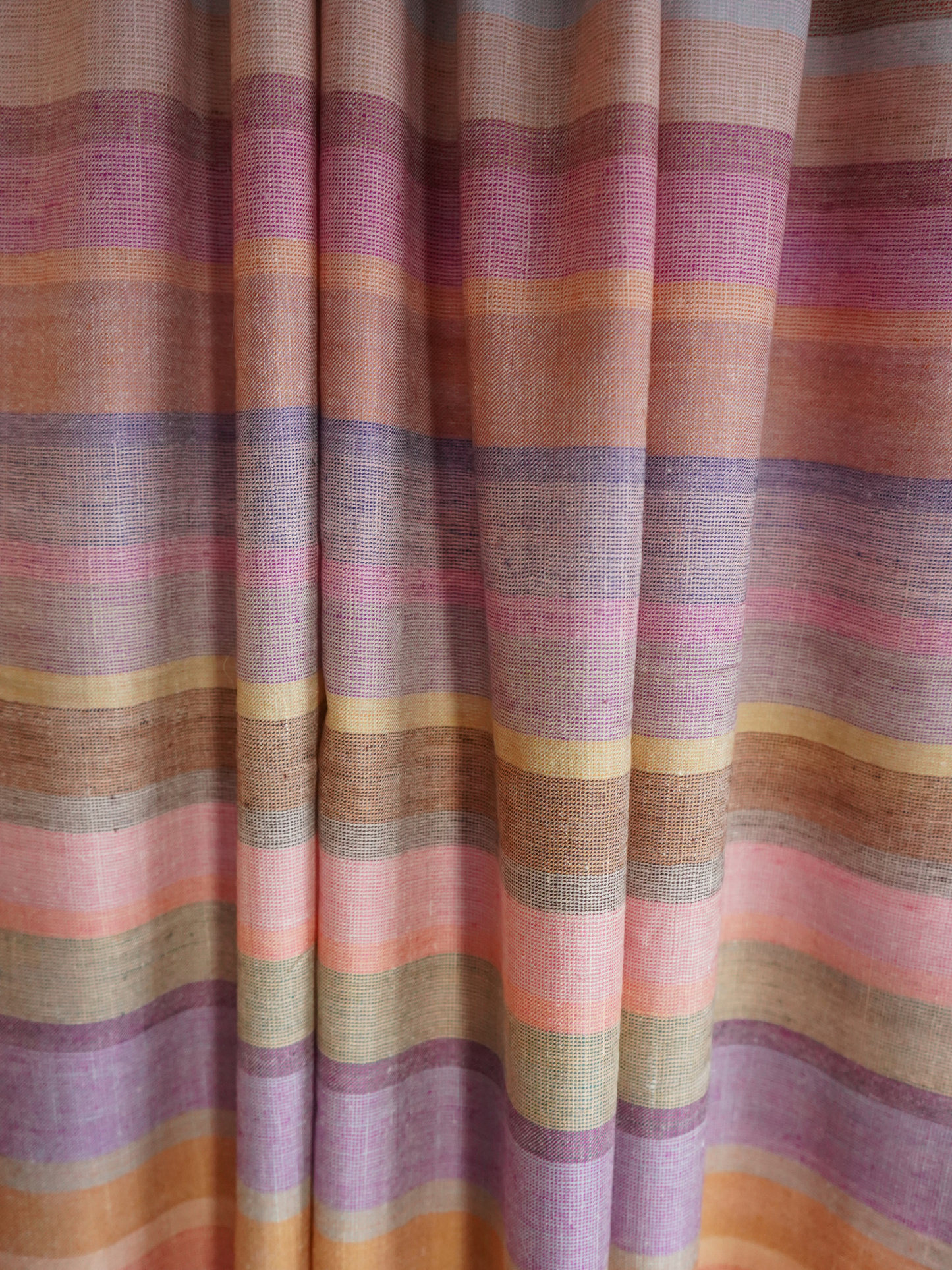Pink and Lavender Striped Pashmina Scarf XL