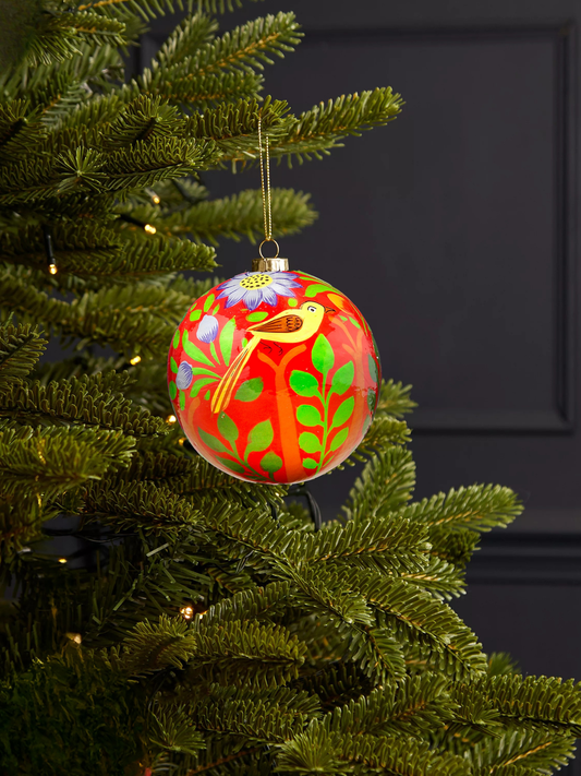 Bird Bauble Red