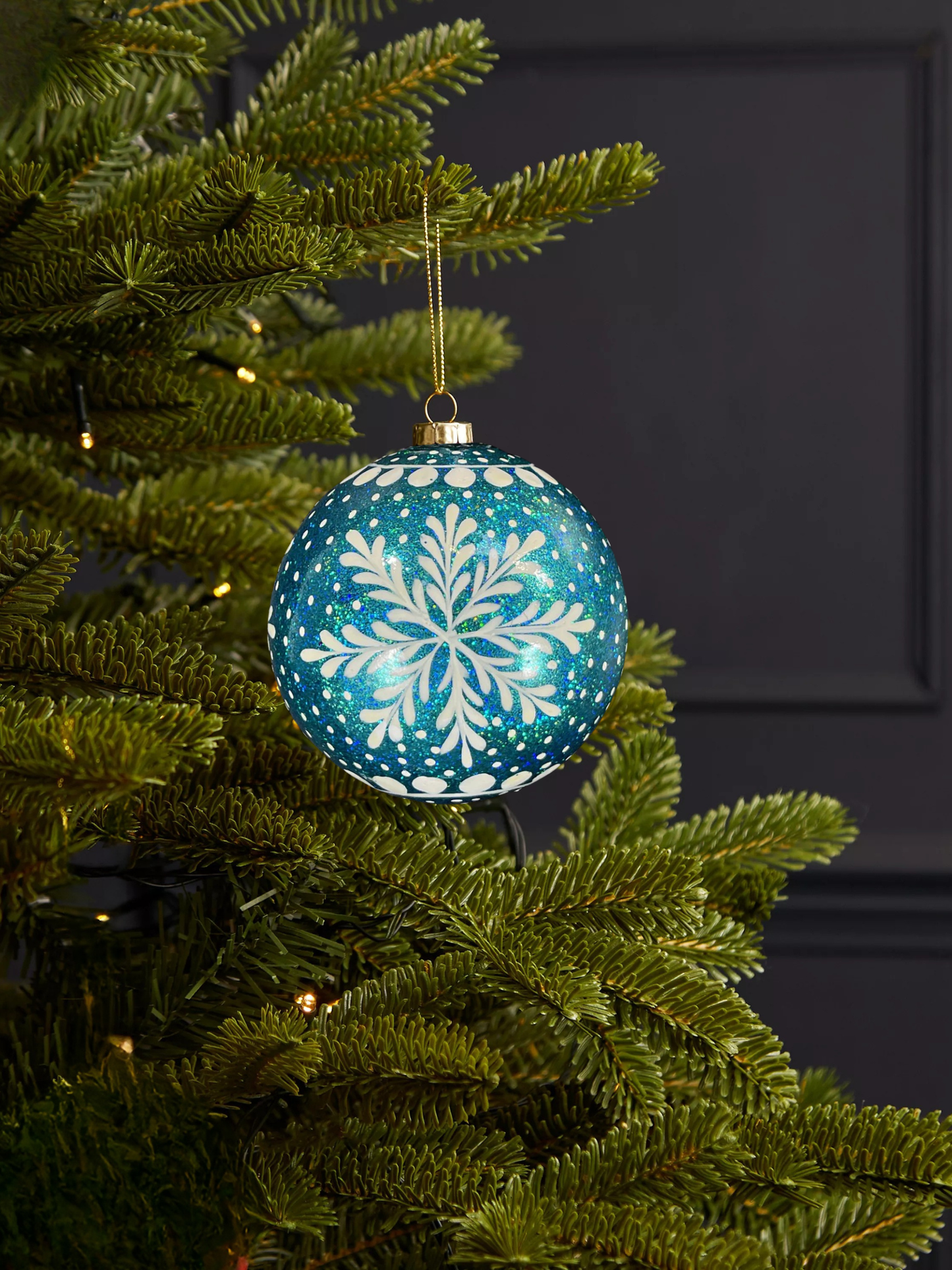 Snowflake Bauble Turquoise