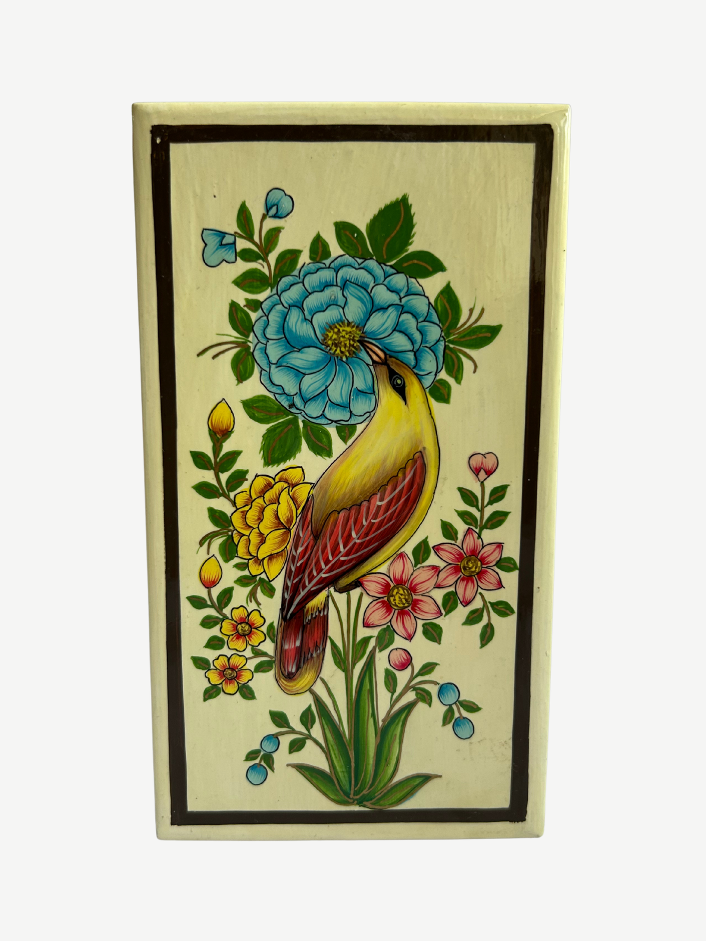Ivory Bloom Papier-Mache Flat Box