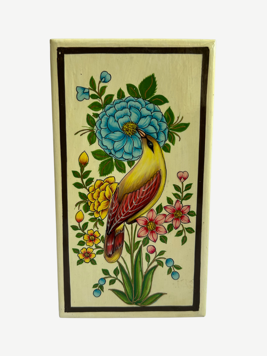 Ivory Bloom Papier-Mache Flat Box